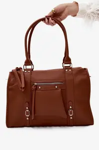 Veľká kabelka Flora&Co z umelej kože Camel