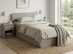 Posteľ SOFIA 80 x 200 cm, dub lanýž Rošt: S latkovým roštom, Matrac: Matrac DELUXE 10 cm