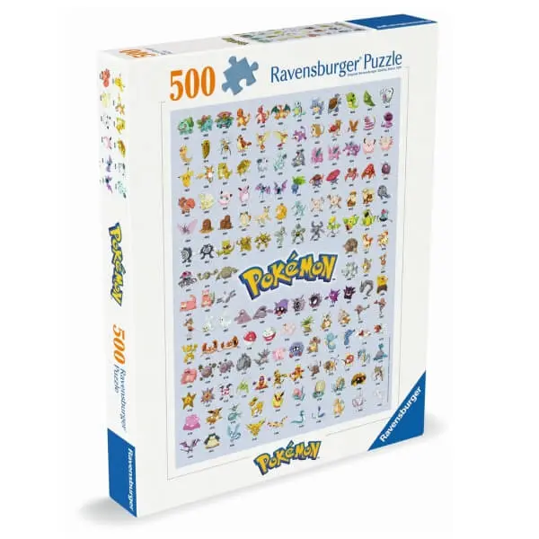 Puzzle Ravensburger Prvních 151 Pokémonů  - 500 dílků