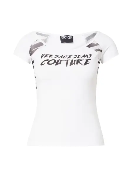Versace Jeans Couture Tričko  čierna / biela