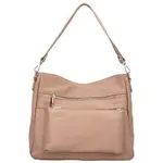 Dámská kožená kabelka přes rameno starorůžová - Delami Jody