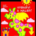 Vybarvi a nalep - Dráček - 2-3 roky
