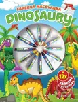Farebná maľovanka - Dinosaury (+ 12x farebné voskovky) - kniha z kategorie Omalovánky