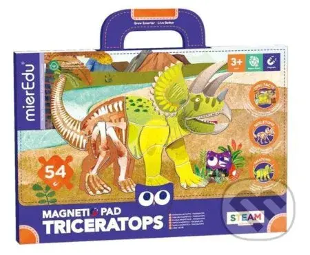 MierEdu Magnetická tabulka Dinosauři - Triceratops - hra z kategorie Vzdělávací hry