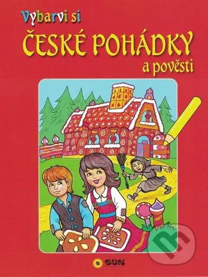 Vybarvi si - České pohádky (červené) - kniha z kategorie Omalovánky