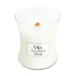 WoodWick Vonná sviečka váza White Teak 275 g
