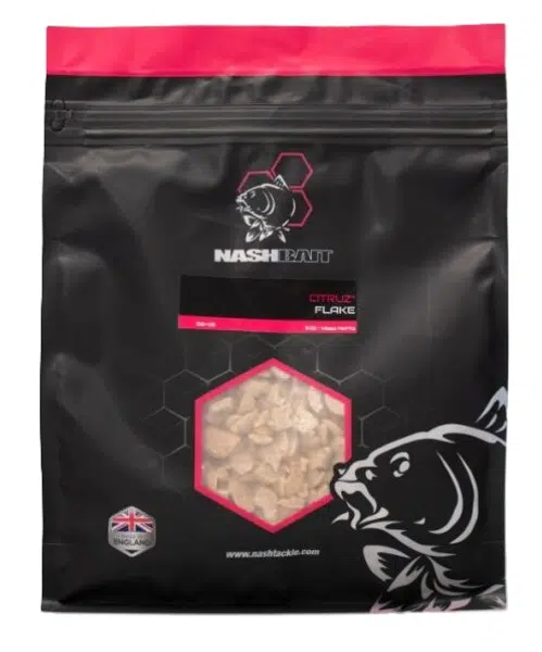 Nash drvené boilies flake citruz - 1 kg