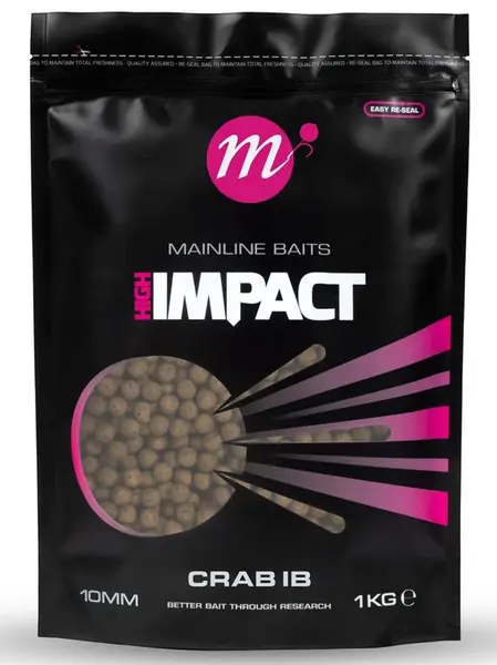 Mainline boilie hi impact crab ib 1 kg - 20 mm