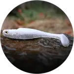 Redbass gumová nástraha ripper kicker white g - xs 42 mm