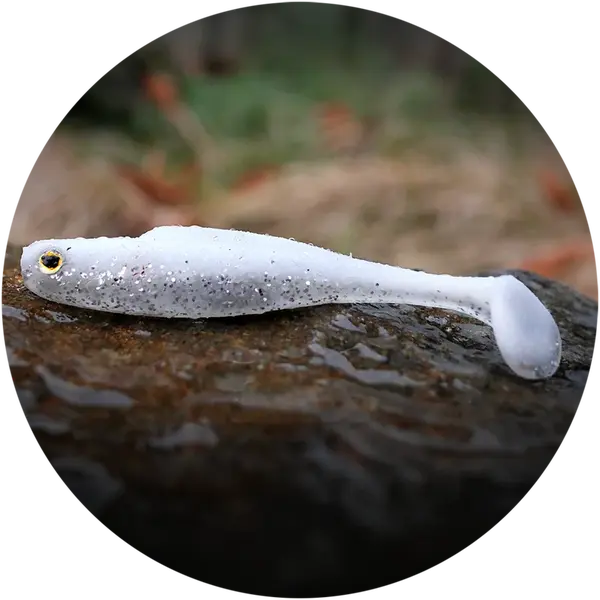 Redbass gumová nástraha ripper kicker white g - xs 42 mm