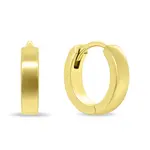 Brilio Silver Minimalistické pozlátené kruhové náušnice EA204Y