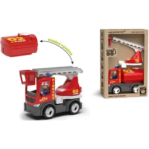 Eco MultiGO Fire 2+1 Igráček hasič, auto, rebrík, cisterna