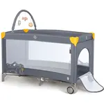 Asalvo COMPLET DUO cestovná postieľka s druhým dňom a hrazdičkou, puppy