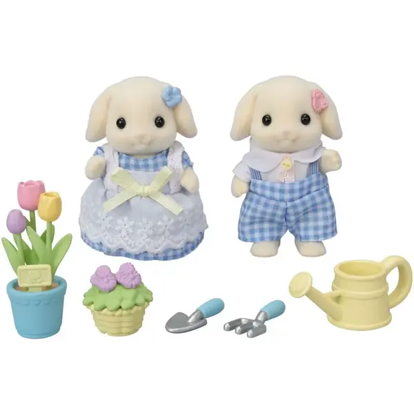 Sylvanian Families Súrodenci Flora králiky záhradničia