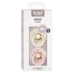 BIBS Boheme Dudlíky z přírodního kaučuku Ivory / Blossom 2 ks