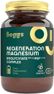 BEGGS Magnesium bisglycinate 380mg + P5P COMPLEX 1,4mg 60 kapslí