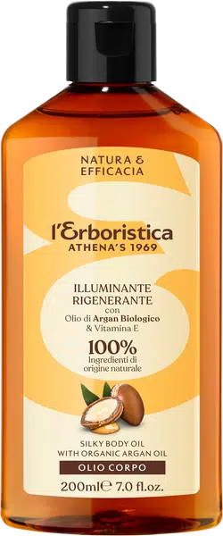 ERBORISTICA Tělový olej regenerační a rozjasňující s arganovým olejem a vitaminem E 200 ml