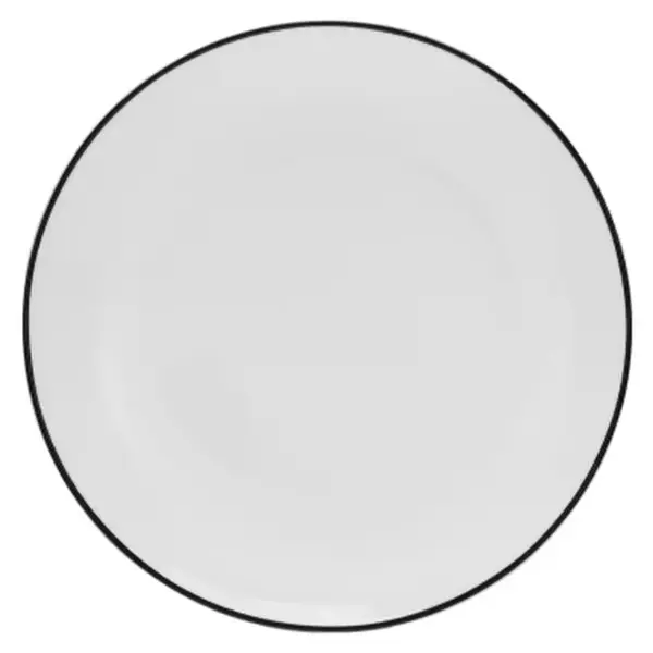 Mělký talíř Luna Black Line 27 cm, bílý