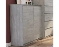 Skříňka Carlos 80 cm, šedý beton