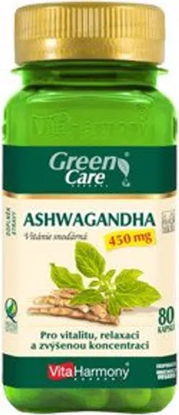 VITAHARMONY Ashwagandha 450 mg, 80 kapslí