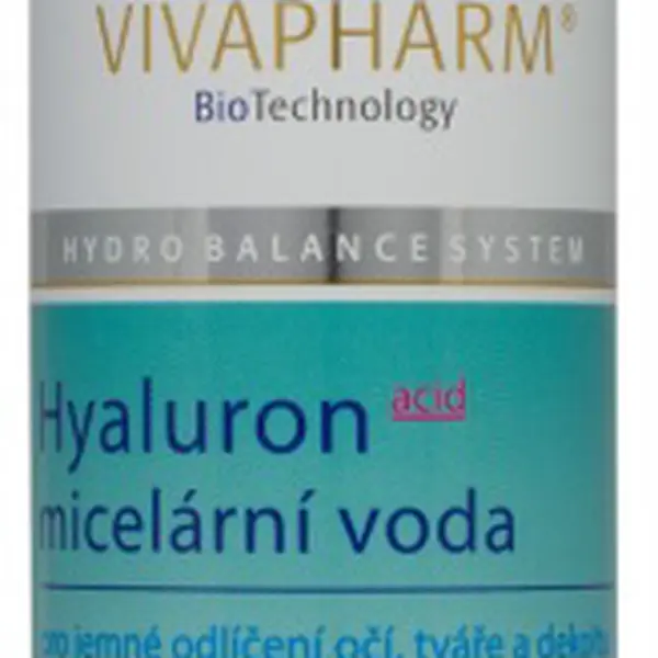 VIVAPHARM Micelární voda s kyselinou hyaluronovou 200 ml