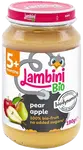 LAMBINI BIO Demeter příkrm hruška a jablko 190 g