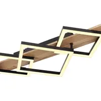 Stropní LED osvětlení Beatrix 61 cm, kov/dřevo