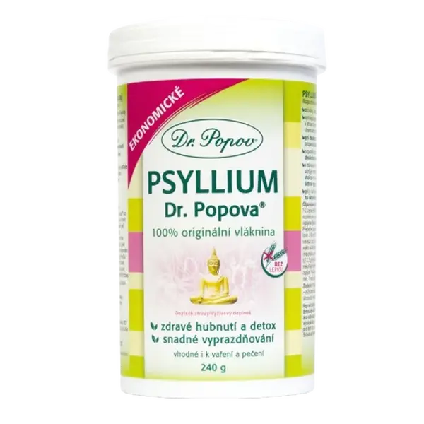 DR.POPOV Psyllium indická rozpustná vláknina 240 g