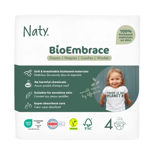 NATY Plenky Bioembrace Maxi 7 - 18 kg, 26 ks