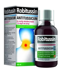 ROBITUSSIN Antitussicum 7,5mg/5ml, sirup na suchý kašel 100 ml
