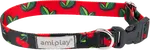 Nastavitelný obojek Amiplay BeHappy Cherry M 25–40 cm × 2 cm
