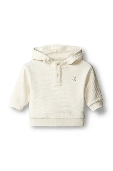 Calvin Klein Jeans  mikina s kapucňou detská bavlnená