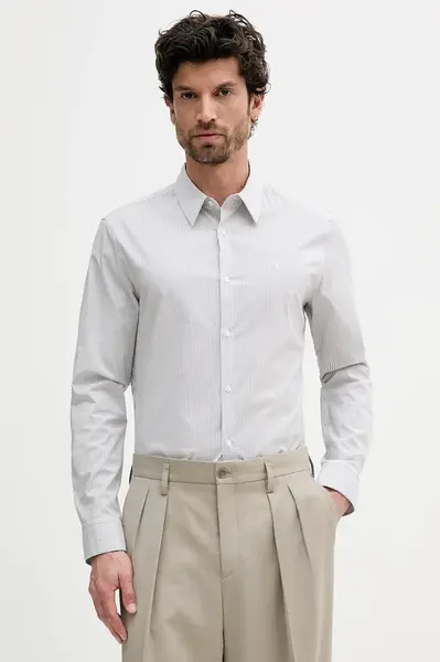 Calvin Klein  košile pánská bavlněná s elastanem