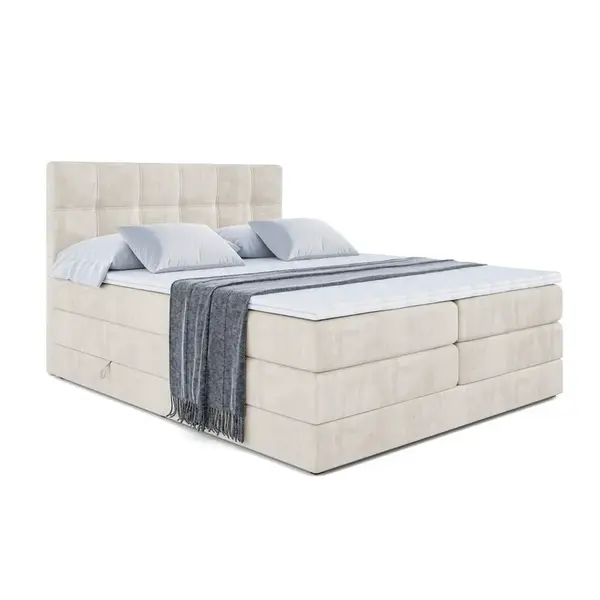 ALTDECOR POSTEL boxspring MARCE KING – 120x200 – H3/H4 – ecru