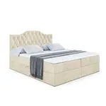 ALTDECOR AMERICKÁ postel s matrací H4 a roštem – VILA-1 – 180 × 200 cm – H4 – béžová
