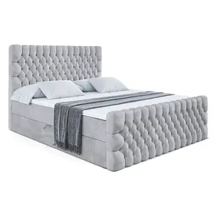 ALTDECOR AMERICKÁ postel SERENE-Z – 180 x 200 – H3 – světle šedá