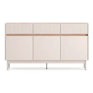 Selsey KOMODA Dunea kašmírově šedá/dekor dubu 154 cm