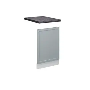 Vicco PŘEDNÍ PANEL Fame-Line Světle modrošedá 45 cm , PD Antracit