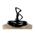 KUNSTLOFT DEKORATIVNÍ SOCHA ČERNÁ, 25/28 CM