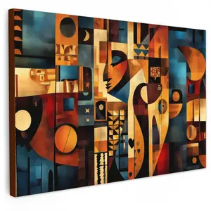 MuchoWow OBRAZ NA PLÁTNĚ Obrázky - Abstrakt - Symboly 120x80 cm