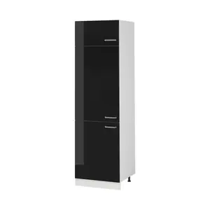 Vicco VYSOKÁ SKŘÍŇ R-Line, Černý vysoký lesk/Bílá, 60 cm