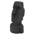 ECD-Germany SOCHA MOAI RAPA NUI, výška 53,5 cm, antracitová, z polyresinu