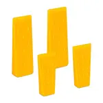 Relaxdays KLÍN Žlutá 4dílná-sada ABS plast 21 cm