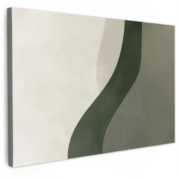 MuchoWow OBRAZ NA PLÁTNĚ Japonsko - Zelená - Abstraktní - Moderní 120x80 cm