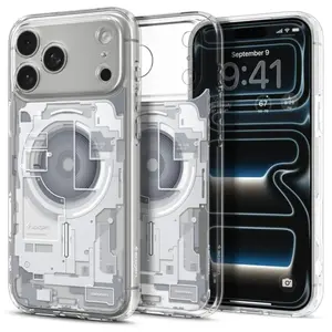 Spigen Ultra Hybrid Mag s MagSafe, iPhone 17 Pro / 18 Pro, zero one, bílý