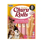 Inaba Churu Rolls dog snack kuře a losos 8x12 g