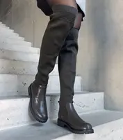 Gemre Green long boots with flexible upper Juanra