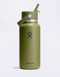 Hydro Flask Wide Mouth with Flex Straw Cap (946 ml) Palmer Green