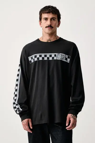 Vans  tričko s dlouhým rukávem pánské bavlněné  Racing LS