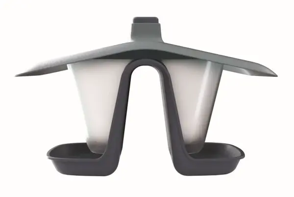 Krmítko pro ptáky BIRDYFEED DOUBLE antracit 28cm PRIBFD-S433